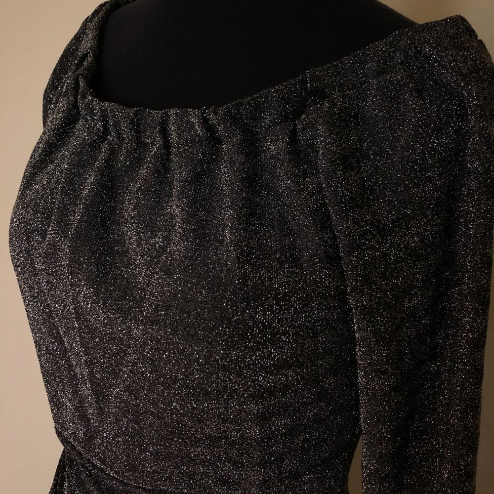 Sparkly black and silver dress